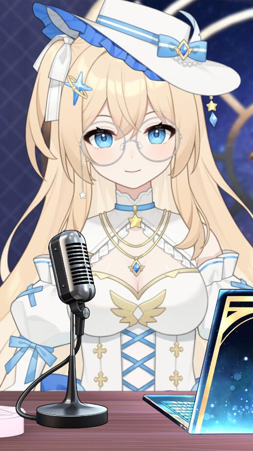 2D Daryl A picture of StarlightDaryl in her VTuber form.